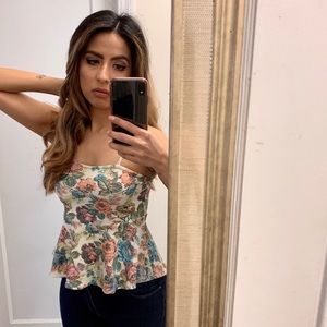 Floral Peplum top